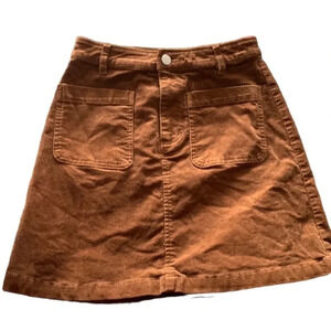 BP women's XS Corduroy brown mini skirt